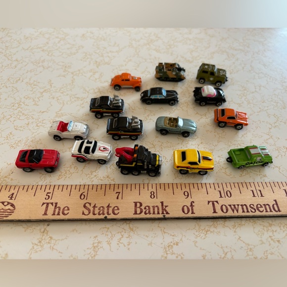 Macro mini toy cars.  15 total.  Selling as lot. Preloved - Picture 1 of 10